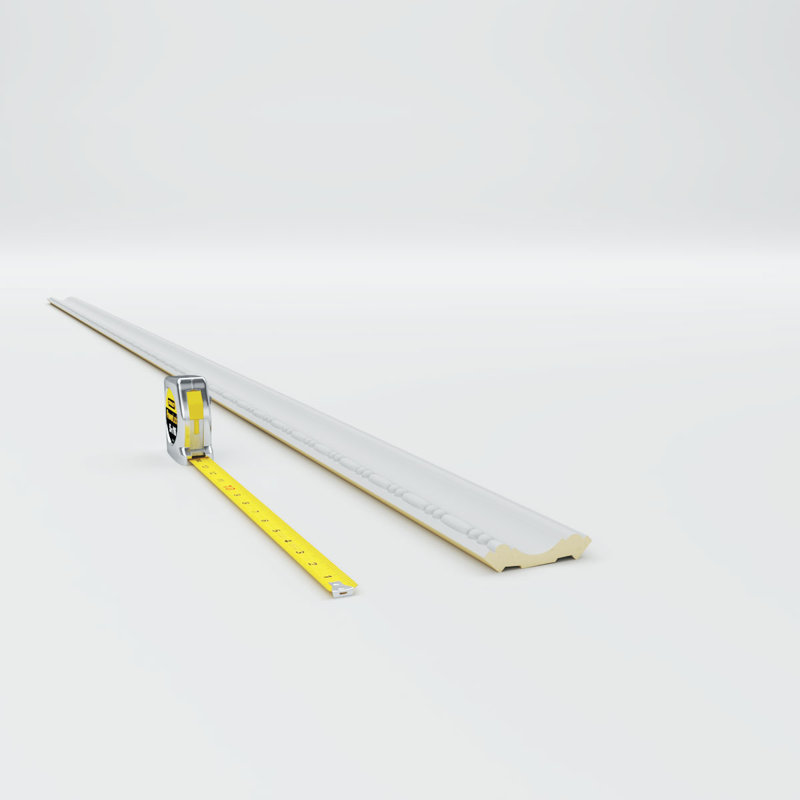 2 1/4"H x 2 1/4"P x 3 1/8"F x 94 1/2"L Medea Crown Moulding