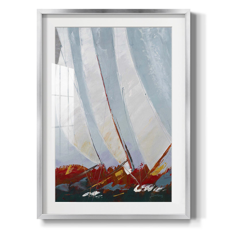 Tunnels of Suisse, reproduction encadrée, Papier avec cadre argenté, Blanc
