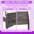 Platform Bed with Curved Headboard and Bracket Feet, Queen Size-305807720