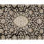 Tapis noir et ivoire de haute qualité noué à la main