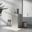 Armoire poubelle de cuisine multifonctionnelle inclinable avec grand rangement et sécurité anti-basculement, idéale pour les maisons modernes-118512201
