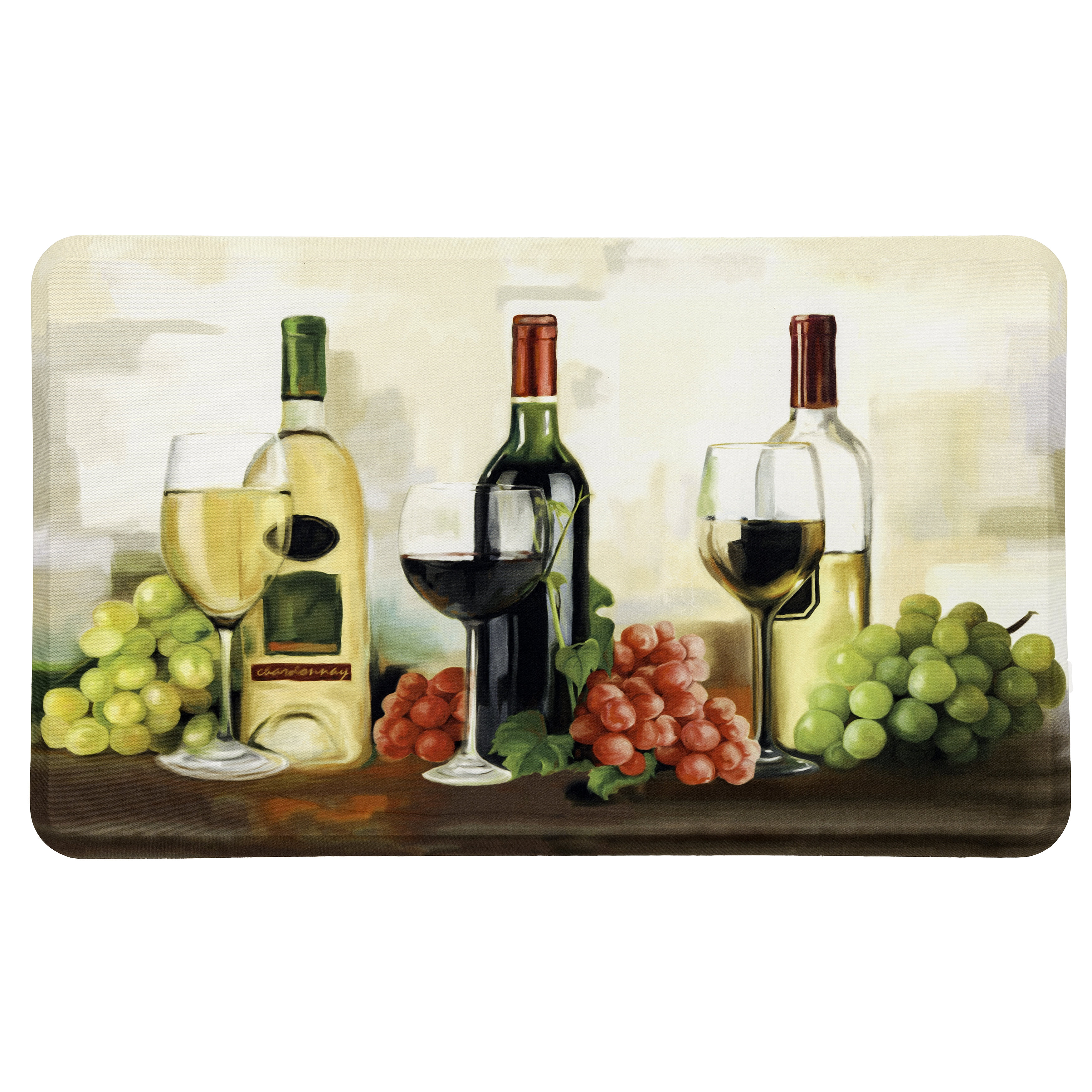 Red Barrel Studio Rofino Wine Trio Dri-pro Comfort Kitchen Mat 