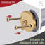 Ensemble de conversion pour ensemble de garniture de drain de baignoire à trois trous pour plaque de trop-plein remplacement de filetage grossier universel doré brossé