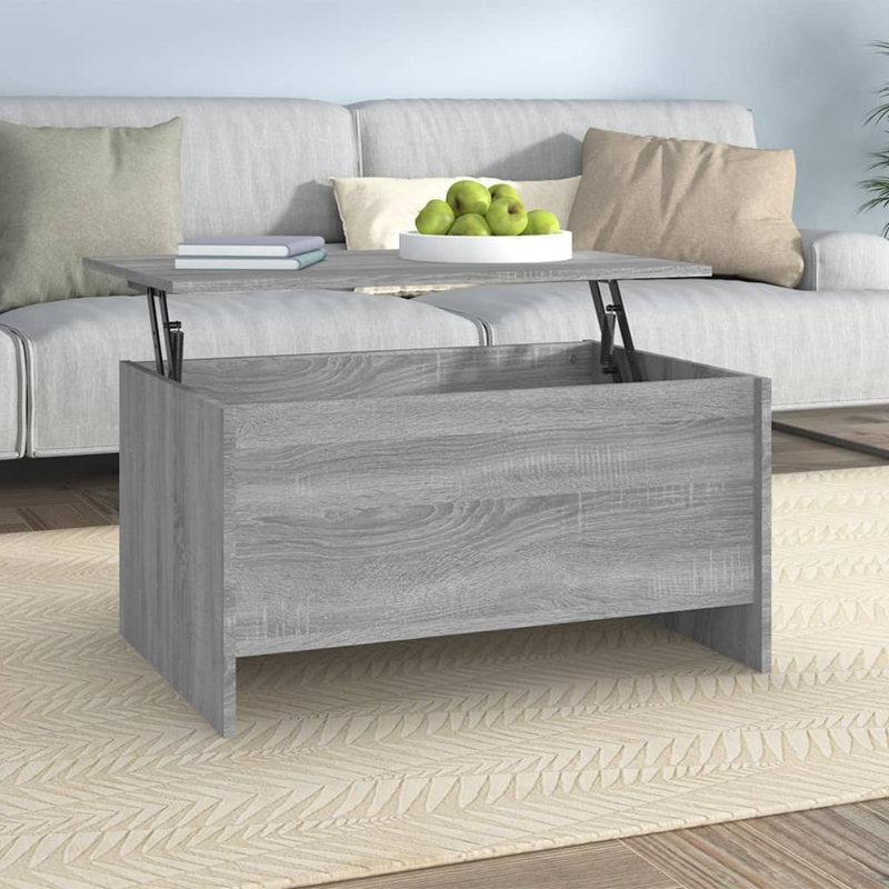 Olmsted Lift Top Sled Coffee Table with Storage, Grey Sonoma
