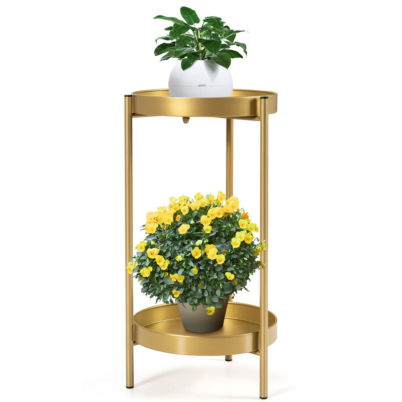 Plant Stand, H60 x L30 x D30cm, Gold