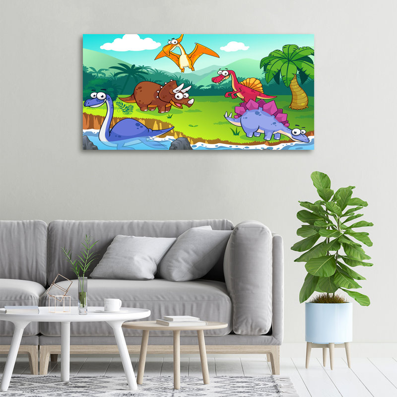 Dinosaurs - No Frame Print on Canvas