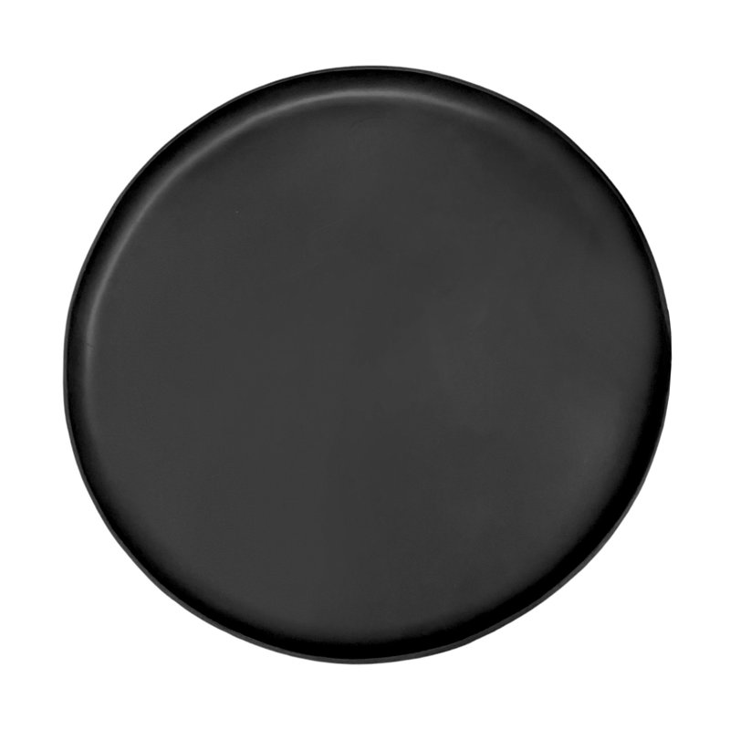 SOUTH AMERICAN Leather / Faux Leather Tray, 1" H x 27" W x 27" D, Black Leather