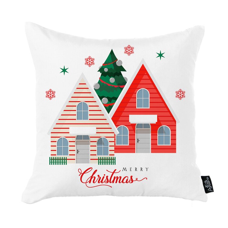 The Holiday Aisle Christmas Dog Outdoor Square Pillow Cover