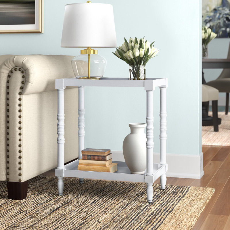 Bublitz End Table, White