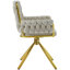 Helmville Tufted Velvet Metal Armchair (1Pcs)-1326291471-1295454519