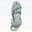 Statue de lion assis en oxyde de magnésium, résistante aux intempéries et finement détaillée, pour la décoration de jardin extérieur.