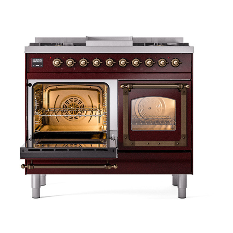 ILVE Nostalgie II Noblesse 40 in Dual Fuel Range, Natural Gas, 46 cm H x 30 cm W