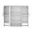 Armoire de rangement murale moderne avec miroir, rangement dissimulé et barre à serviettes Modern-1527313842
