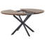 FRIONA Extendable Round Metal Base Dining Table
