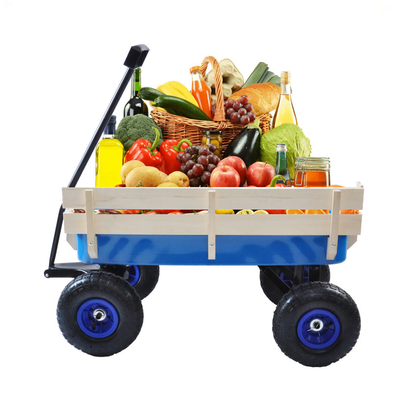Chariot de jardin pour l'extérieur, Bleu