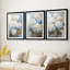 FLORAL Series Cxxvi - Impression encadrée sur mesure de qualité supérieure - 3 pièces