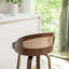 Swivel Upholstered Counter Stool-665281240-665281239