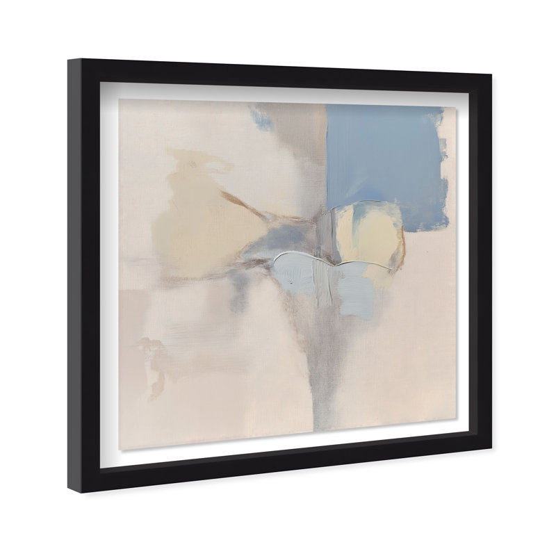 Clouded Calm I Shadowbox Abstract Print by Oliver Gal, Black Frame, 12 x 12, 31.5"H x 31.5"W, Black Frame