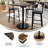 Commercial Seamless Surface Tabletop with Bar Height Round Base-2028500134-2028500137