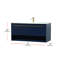 Ensemble de meuble-lavabo simple mural 40 po Roman-2015390126