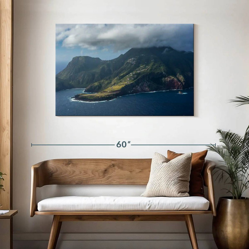 Saba Island, 30" H x 45" W