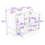 Meuble-lavabo simple autoportant moderne avec charnières à fermeture en douceur, lavabo en céramique et grand rangement-512316809