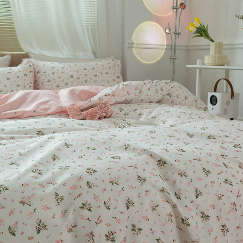 Cotton Floral Duvet Cover Set