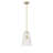 Mercer41 Prescott 1 Light Pendant Light with Clear Woven Lattice Shade-1387170476-1387170448