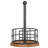 Paper Towel Holder, Kitchen Paper Towel Holder for Countertop, Paper Towel Stand with Wooden Base, Freestanding Kitchen Roll Holder