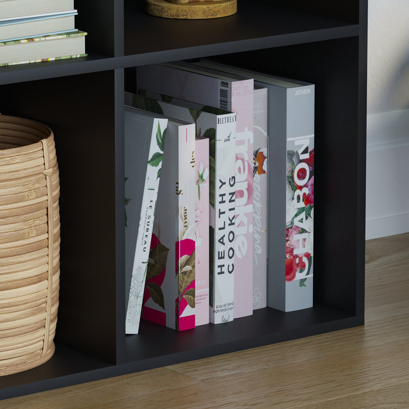Oreland Cube Bookcase, Black, 64.5cm H x 65cm W x 29cm D