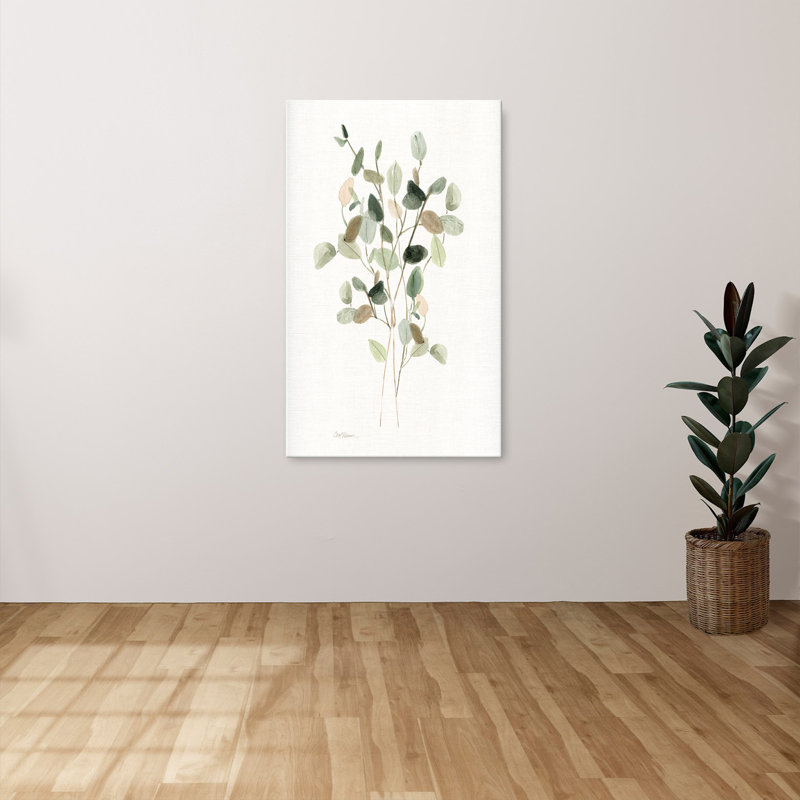"Leafy Botanical I" par Carol Robinson, reproduction sur toile, H 18 po x l 30 po x P 1 po