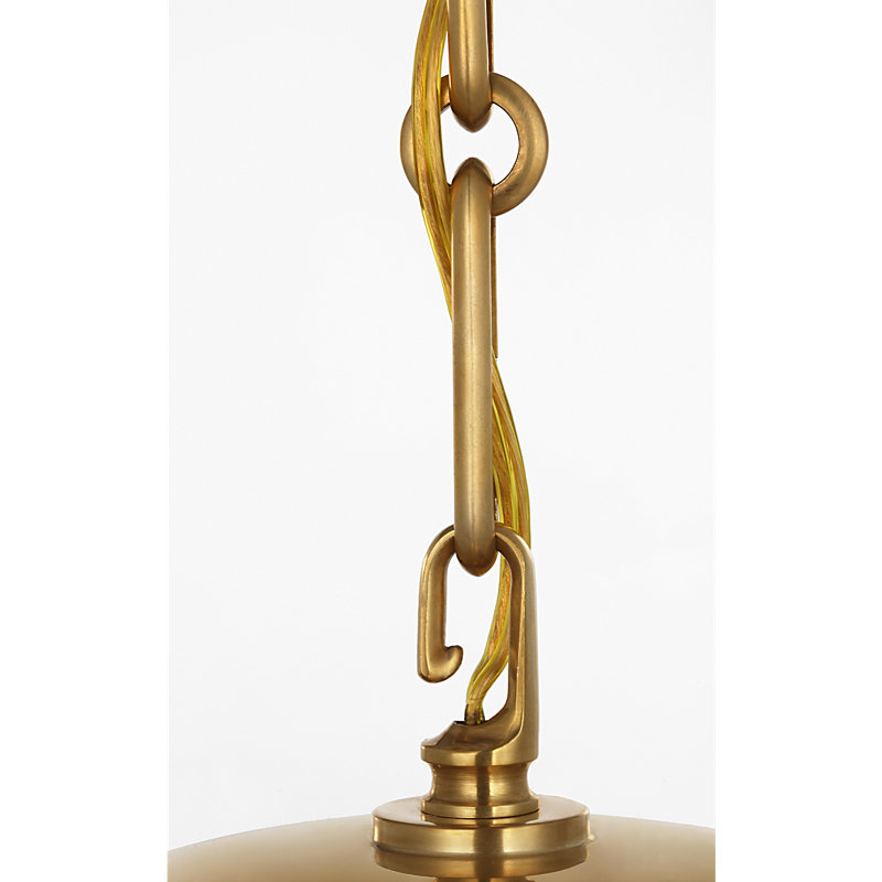 Aerin 1 - Light Pendant, 19.5" H x 17.25" W x 17.25" D, Hand-Rubbed Antique Brass