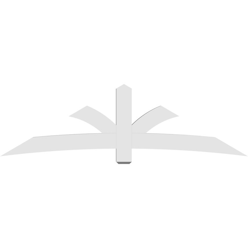 Support pour pignon Davenport, H 28 po x l 96 po (pas: 7/12), P 4 po x F 6 po, PVC