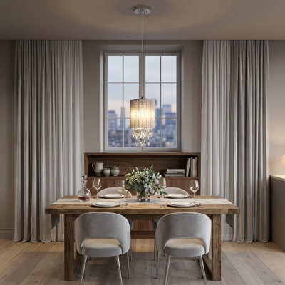 Ericanthony 1 - Light 6.5" Modern Drum Pendant For Dining Room Or Kitchen Island