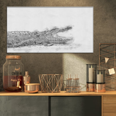" Black And White Crocodile "