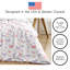 Ensemble d'édredon simple Butterfly Blush rose et mauve par Sweet Jojo Designs
