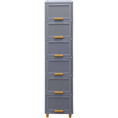 Plastic Storage Cabinet & Tub, Stackable Storage Box for Bedroom Living Room