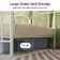 Anterrio Metal Open-Frame Bed with Butterfly Pattern Design Headboard and Footboard
