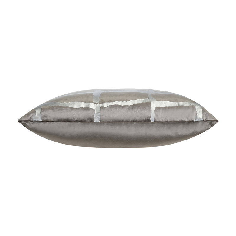 Oslo Square Velvet Pillow Cover & Insert, Gray