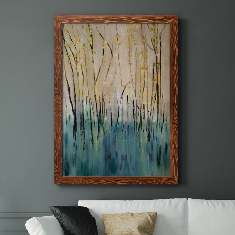 Mountain Air - Peinture sur toile encadrée, H 44 po x l 31 po x P 1 po, Cadre en érable
