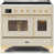Blanc antique / laiton