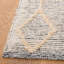 Tapis en laine / coton tissé à la main de style sud-ouest Vermont en ivoire / beige / gris-599627424
