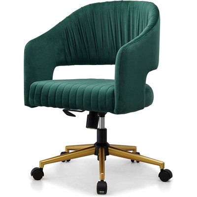 Fairmont Park Elberta Velvet Office Chair