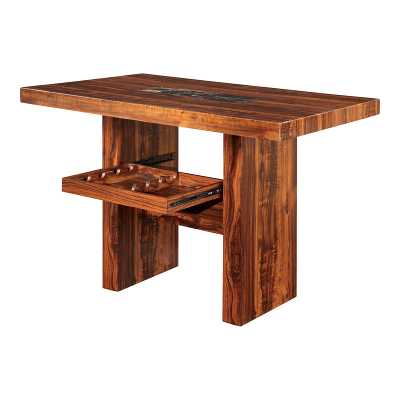 Barkeyville Rectangular Faux Marble Top Dining Table
