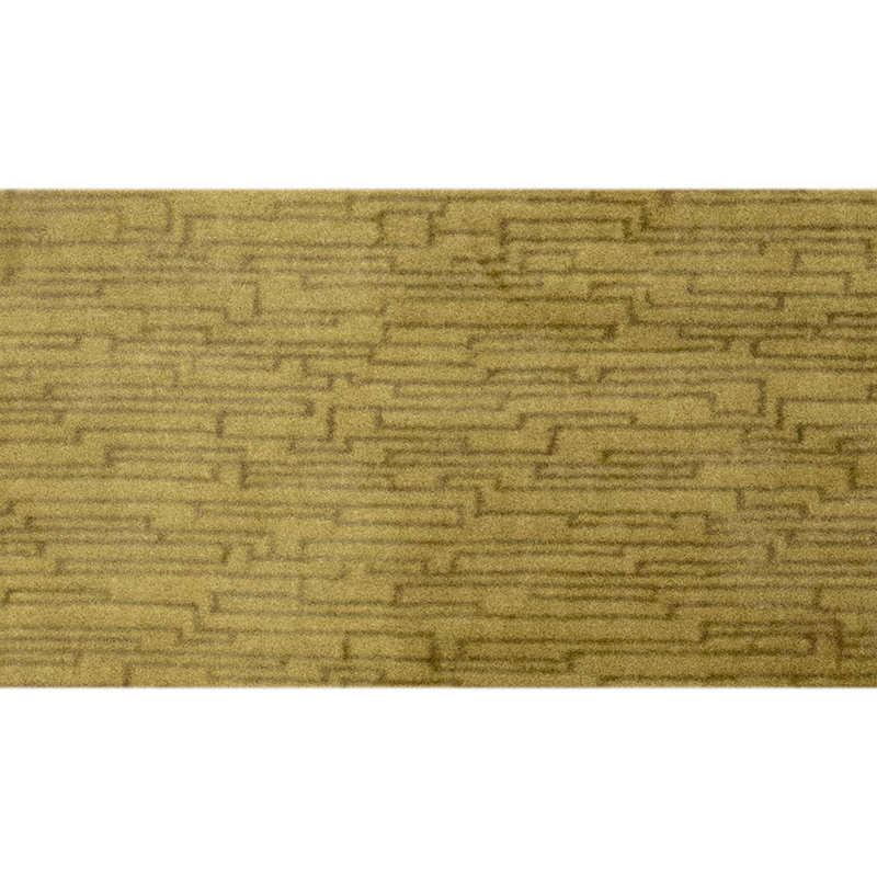 Hand Knotted Area Rug in Gold, Rectangle 6' x 9'