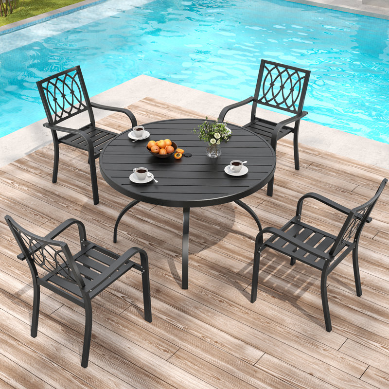 Ensemble repas extérieur pour 4 personnes