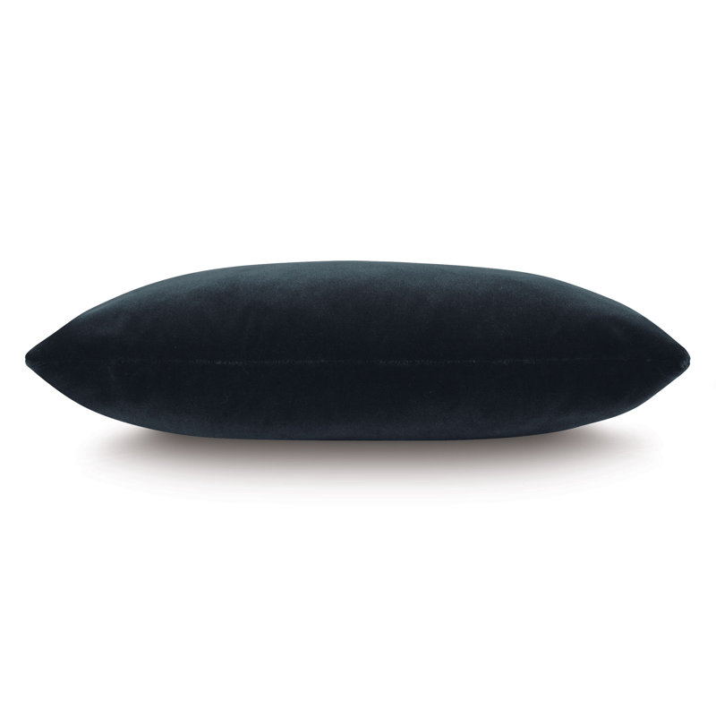 Capra Square Pillow Cover & Insert, Charcoal, 11" x 21"