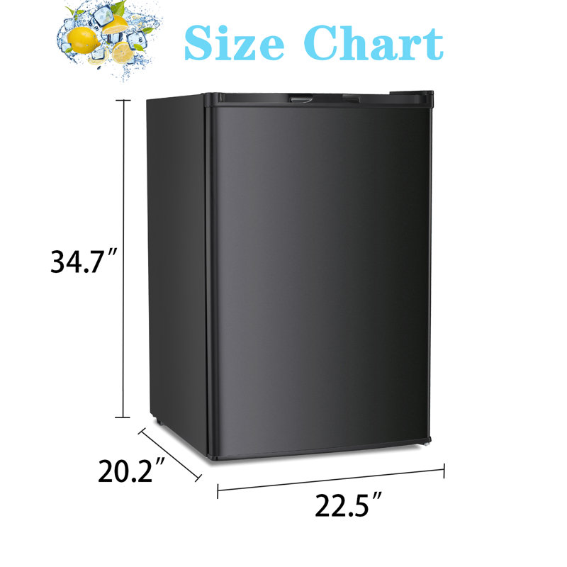 3 pieds cubes Congélateur vertical, Noir, noir, noir, noir