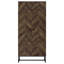 Armoire d'appoint à 8 tablettes en chêne rustique et bronze industriel Gunderson