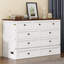 Lit avec grande capacité, construction, double, blanc, rangement excessif en noyer, charge,-224582103